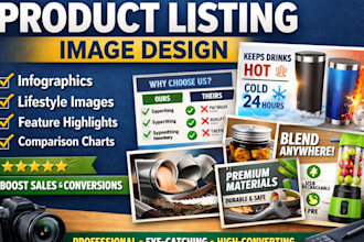 design amazon product listings infographic product listing images design