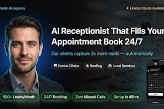 build an ai receptionist chatbot for dental clinics to book appointments 247
