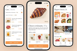 design a modern food delivery mobile app UI UX in figma