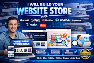 build ucraft silex mobirise weweb shogen jimdo duda product website store design
