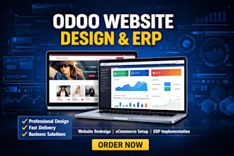 redesign odoo website, odoo ecommerce, odoo customization and erp implementation