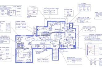 do hvac design and calculation for residences mep design and drafting