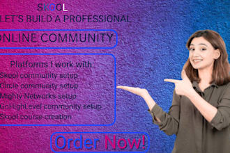 setup skool online community skool community setup skool community manager kajab