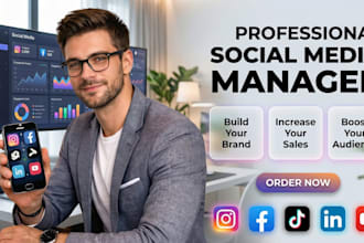 be your social media manager social media post social media marketing manager