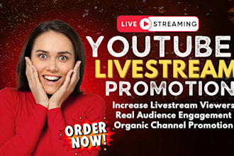 promote your youtube livestream to get real viewers and live engagement