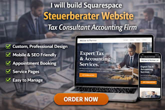 build squarespace steuerberater website tax consultant website accounting firm
