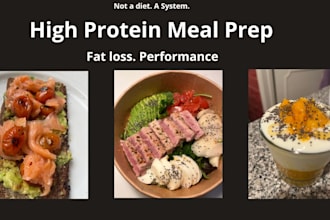 create a high protein meal plan for fat loss and muscle gain