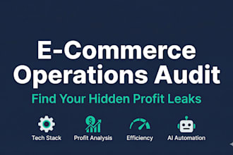 audit your ecommerce operations and find profit leaks with data