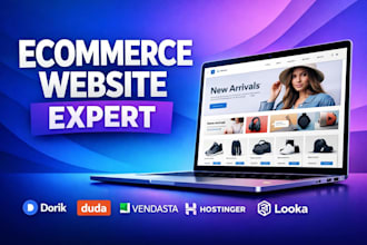build dorik dora looka duda vendasta hostinger ecommerce website store design