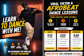 teach you viral tiktok and afrobeat dance routines step by step