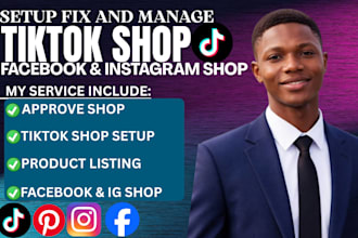 setup tiktok shop, facebook shop, tiktok shop setup
