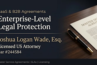 write professional saas agreements and b2b software contracts