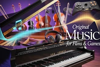 compose original cinematic music for games, films, and projects