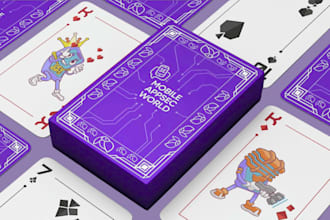 create custom 54 playing card game deck poker uno card tuck box design