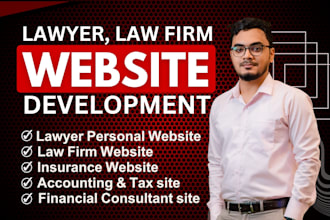 design lawyer, law firm, insurance, tax consultancy website
