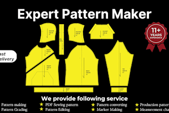 be your pattern maker for digital and PDF sewing patterns