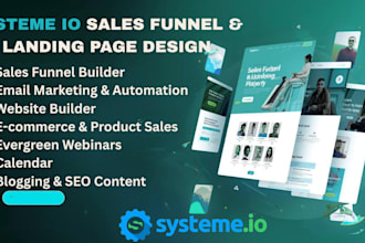 build systeme io funnels, and email automation workflows