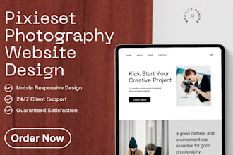 stunning pixieset photography website, client galleries, photographer booking