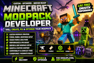 create optimize and fix minecraft modpacks convert forge mods to fabric datapack