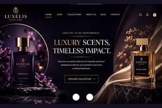 biuld perfume website perfume store fragrance website cologne ecommerce website