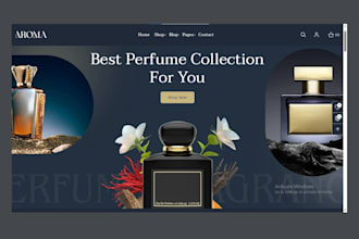 biuld perfume website perfume store fragrance website cologne ecommerce website