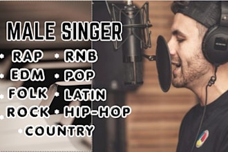 male pop singer edm singer male singer and vocalist, session singer