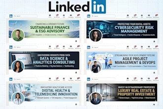 a creative linkedin banner for personal branding
