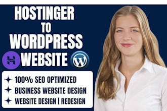 design hostinger website wordpress website and wordpress design