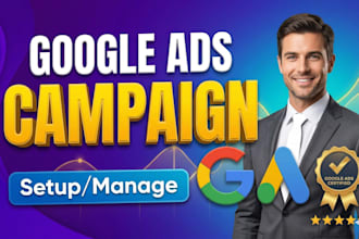 setup and manage your google ads adwords PPC campaigns