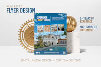 design modern real estate flyer, property flyer, and real estate brochure