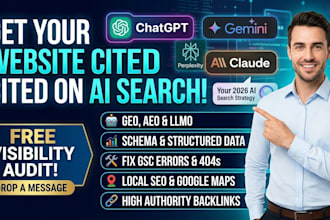rank your website on google and ai search with GEO, aeo llmo