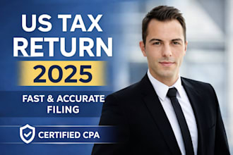 file your 2025 US tax return and provide professional bookkeeping as a CPA