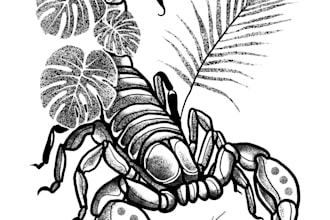 custom blackwork tattoo design with lasting quality