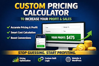 create a custom pricing calculator to increase your profit and sales