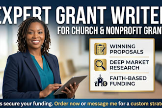 be your expert grant writer for church and nonprofit grants