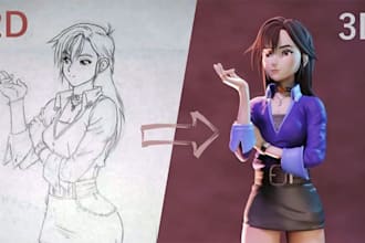 convert 2d to 3d model image to 3d printable stl figurine