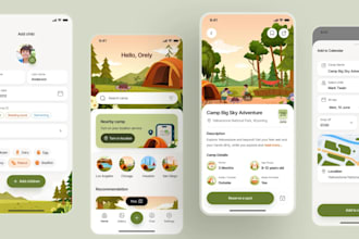 design a modern UI UX and branding for your child monitoring app