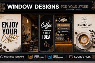 create custom window graphics and storefront design