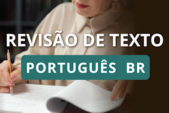 provide professional portuguese proofreading and beta reading for your bo