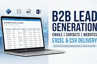 scrape business leads emails and contact data into excel