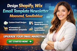 design shopify wix email template newsletter design moosend sendinblue
