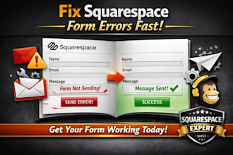 fix squarespace form, contact form not working, email sending issue