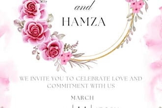 design beautiful urdu islamic wedding cards and invitations