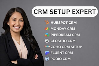do fluent crm monday crm hubspot crm gohighlevel automation setup close io crm
