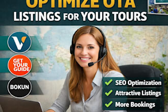 create, optimize, and manage ota listings for tours