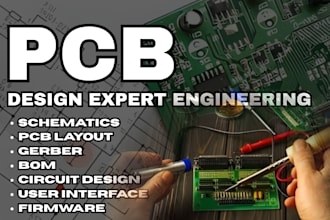 do pcb design pcb layout design circuit schematic design in kicad altium easyeda