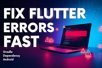 fix flutter gradle build error and dependency issues professionally