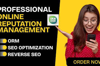 do pro online reputation management, reverse SEO to push down negative list