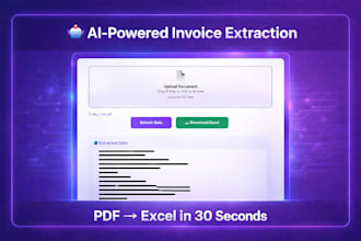 extract invoice data to excel using ai automation