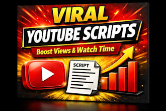 be script writer for youtube video script writing